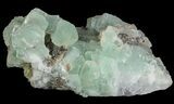 Wide Plate Of Green Fluorite Crystals #76541-1